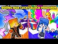 Jackvn th thch ng ua lucky block pokemon galaxy vs rainbow trong minecraft