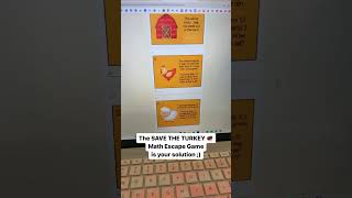 Thanksgiving Math Escape Game Students will Love
