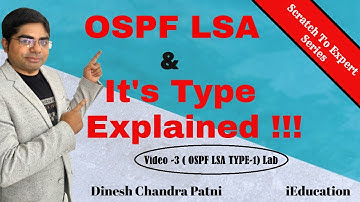 OSPF Video-11 Lab | OSPF LSA TYPE -1 Lab | CISCO  | CCNA CCNP CCIE | Scratch To Expert  Series |