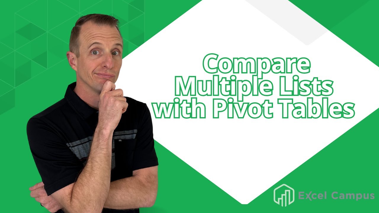 Compare Multiple Lists with a Pivot Table