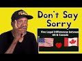 Mr. Giant Reacts To DIFFERENT LAWS IN CANADA AND AMERICA