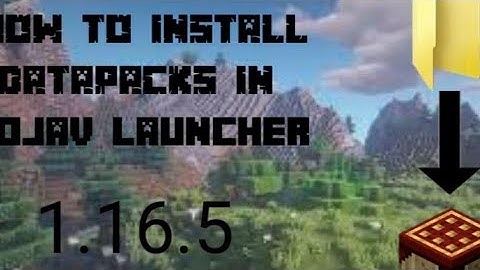 how to install data packs in pojav launcher