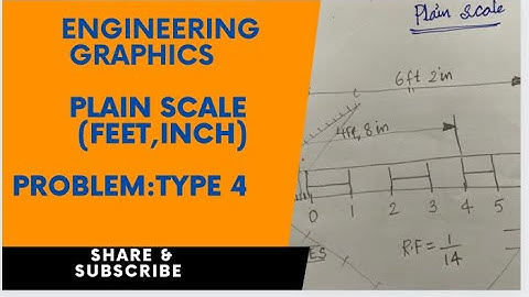 PLAIN SCALES-TYPE 4 PROBLEM -SCALES-ENGINEERING GRAPHICS