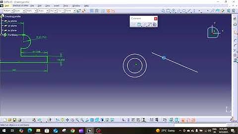 CATIA V5 Tutorial for beginner part-3 |Constraining the sketches