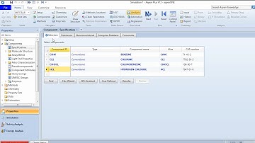 Aspen Plus Tutorial 2: Stoichiometric Reactor | Selecting Component and EOS