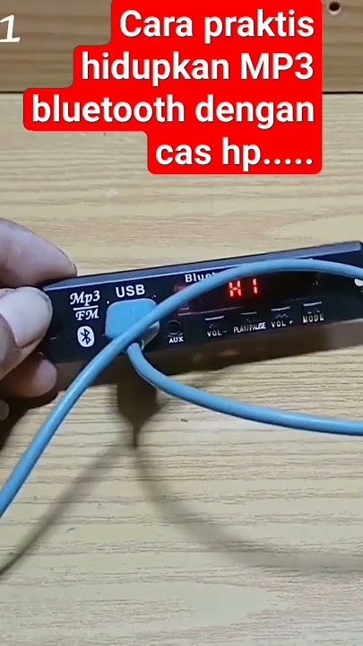 cara praktis hidup kan MP3 dengan cas HP