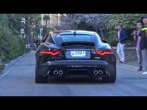 Jaguar F Type Coupe R - Brutal Revs & Backfire Exhaust Sounds!