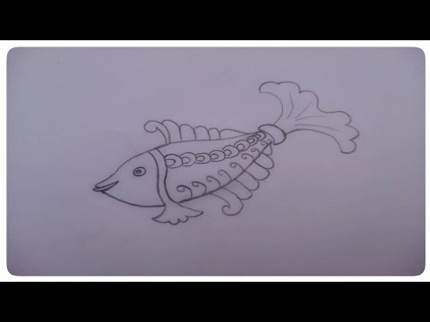 How to draw a fish for beginner ||How to draw a fish for kids (very
