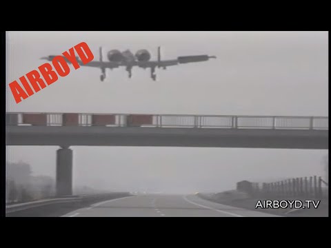 Planes Landing On Autobahn NATO Exercise "Highway 84" West Germany 1984