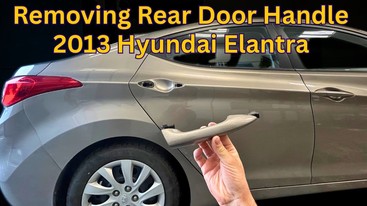 How to Remove Rear Door Handle on a 2013 - 2016 Hyundai Elantra!