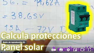 ✅Free Class Cable calculation and protection Solar panel | cables and breakers for solar panel ok
