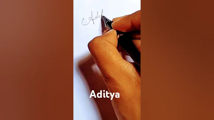Aditya name signature #trending #short #drawing #signature !!