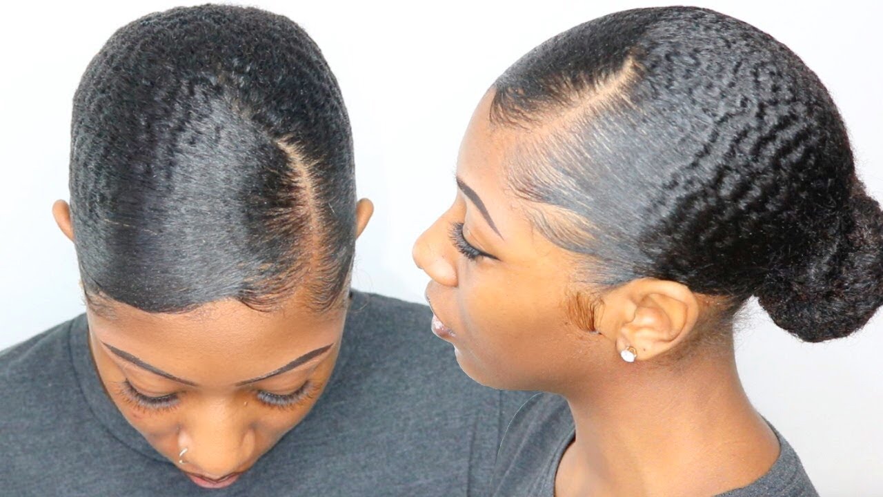 Type 4 Natural Hair Doesn T Sleek Down Watch This Sleek Low Bun Tutorial