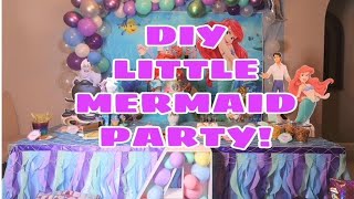 DIY DISNEY'S LITTLE MERMAID / PRINCESS ARIEL / UNDER THE SEA BIRTHDAY PARTY