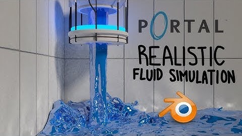 Portal- Realistic Gel Simulation in Blender- 1080p 60fps HD