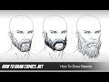 How to draw beards and facial hair