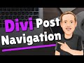 Divi Post Navigation Module - The Basics
