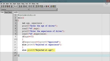 Nested if statement in C