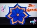 como fazer flor gigante de papel