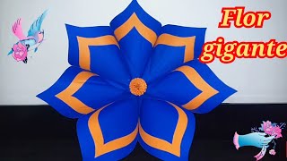 como fazer flor gigante de papel