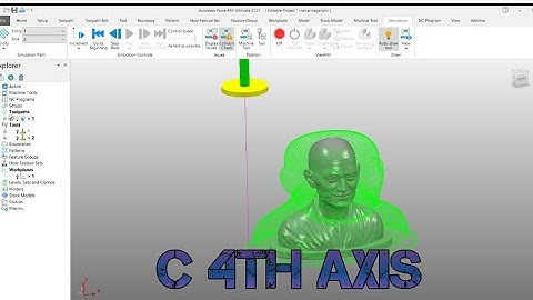 C 4th axis enable l powermill 2021