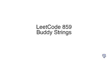 LeetCode 859: Buddy Strings