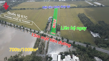 Đất lúa mặt tiền đường Quốc lộ 61C | Thành phố Vị Thanh | HẬU GIANG LAND