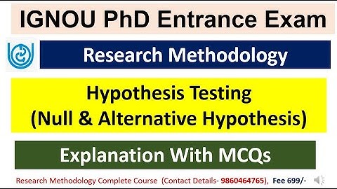 IGNOU PhD Entrance Exam 2022-23|Parametric & Non Parametric Test | Theory + MCQs | IGNOU PhD 2022-23
