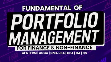 Fundamental Of Portfolio Management For Finance & Non Finance