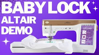 Baby Lock Altair Embroidery & Sewing Machine screenshot 5