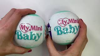 Mini Brands and My Mini Baby Unboxing plus free template for baby outfit. #myminibaby #minibrands