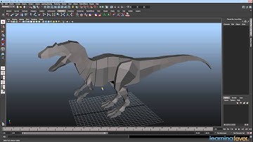 The Basics - Animating a Dinosaur in Maya Step 2 of 15