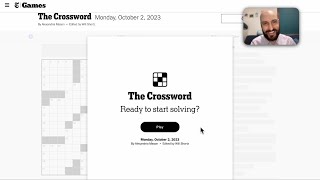 Speed solving the New York Times Crossword, Monday, October 2, 2023