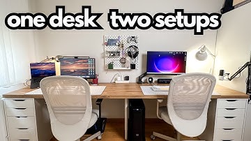 We Built Our Dream $500 Couple Desk Setup (IKEA Hack)
