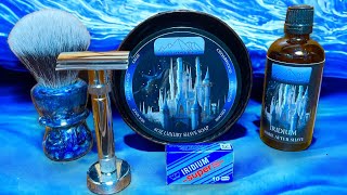 YAQI ULTIMA Stainless Steel Adjustable DE Razor Review shaving with IRIDIUM by AA Shaving