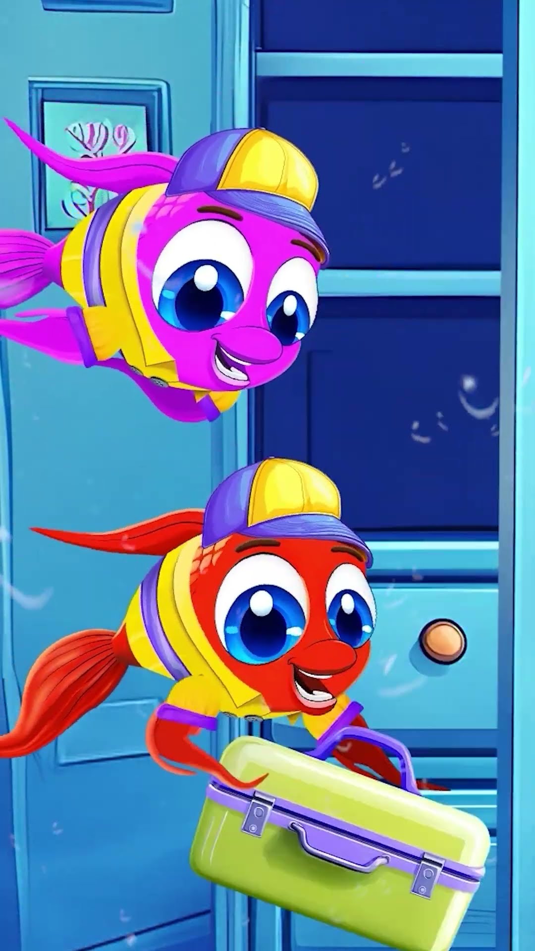 Kırmızı Balık Okula Hazırlanıyor♥️ Sevimli Dostlar Bebek ve Çocuk Şarkıları #shorts #kırmızıbalık