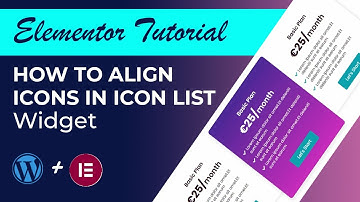 How to Align Icons Properly in icon list Widget Elementor