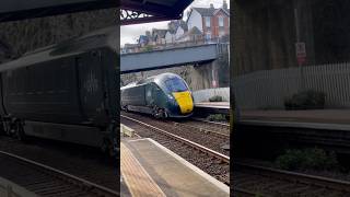#trainspotting GWR Class 800 Goes pass Teignmouth station on the London Paddington Service