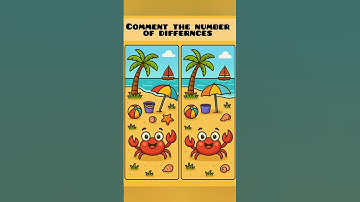 Test your IQ : comment the number of hidden differences ||#shorts #puzzle