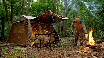 Epic Thunderstorm - Solo Camping