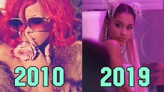 Top 5 Most Watched Music Videos By Female Singers Each Year (2010-2019) chords