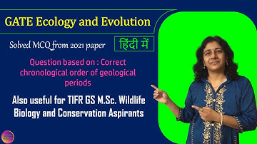 GATE Ecology and Evolution 2021 | Solved MCQ | Solving Questions with Gauri ma’am