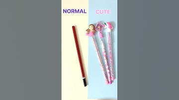 Normal ❤️vs Cute 🧜‍♀️#stationery#cuteunboxing#love#stationery#normalvscute