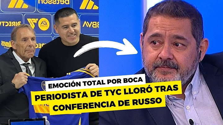 MIGUEL ÁNGEL RUSSO HACE LLORAR a periodista de TyC Sports tras ser presentado en BOCA JUNIORS