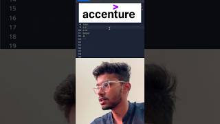 Real Accenture Interview Question (Must Know!) 🚀 #coding #correctcoding #programming #python