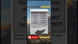 Godzilla Had a Stroke trying to read this !!😜😂 #shorts #viral