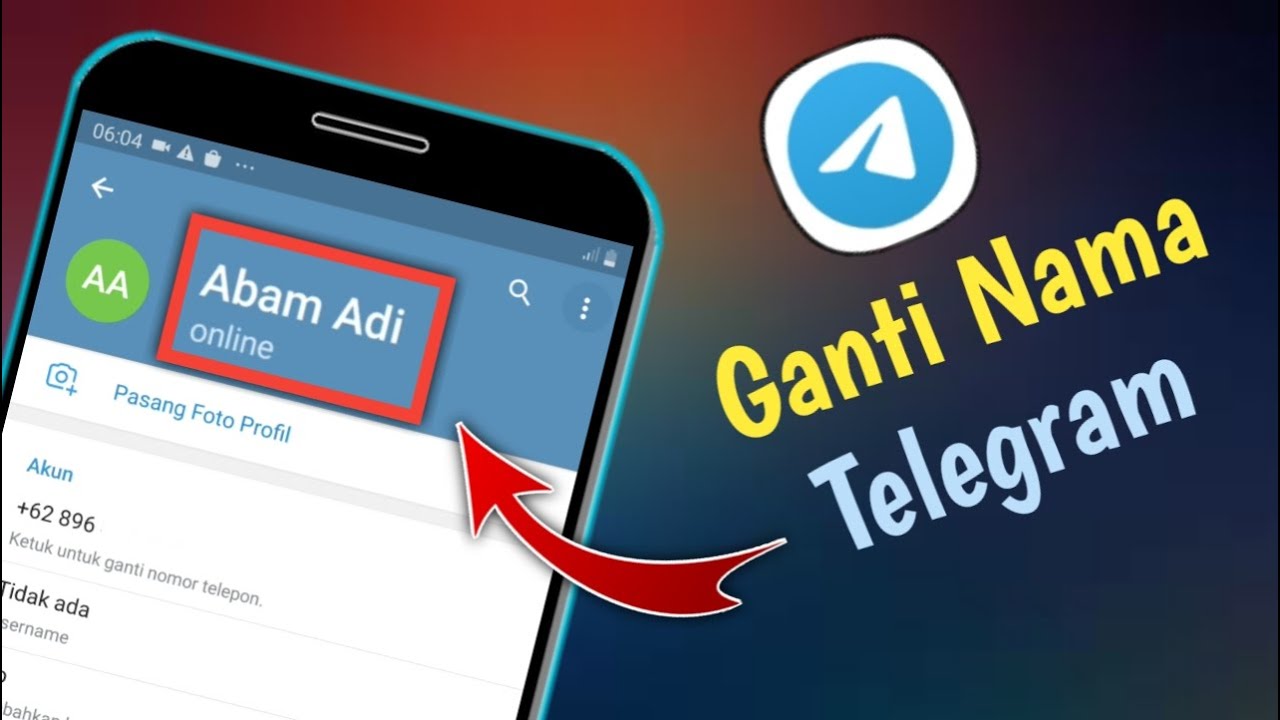 Cara Mudah Mengganti Nama Telegram - Youtube