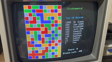 Clickomania for my Retro 8-Bit Tandy Color Computer 3!