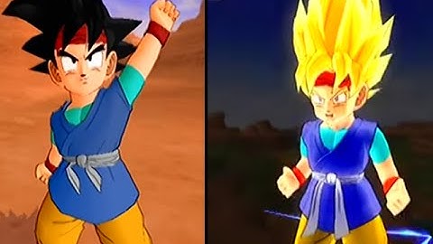 Goku Jr vs Goku GT - DBZ Budokai Tenkaichi 3 HQ Rebuild MOD