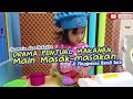 Main Masak masakan jadi Pedagang dan Lompat lompatan di Trampolin Playground yang seru banget